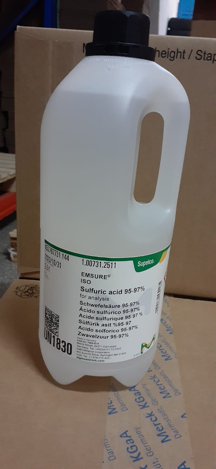 Acido solforico 95-97% CAS 7664-93-9